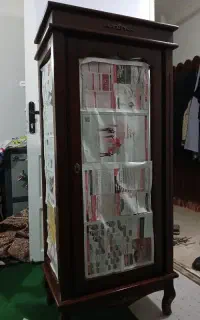 مینی بوفه ( چوب راش ، روسی ) ، میز اسلب گردو