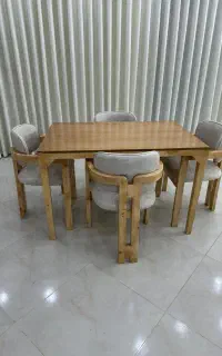 میز نهار خوری چهار نفره مدل اچ