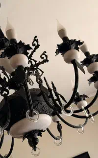 لوستر ۱۴ شاخه سنگی کلاسیک مدرن