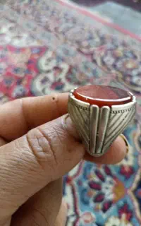 انگشتر یاقوت نقره قدیمی