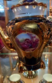 سرویس چای خوری غرق طلاکوب۲۴عیار
