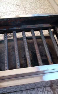 کباب پز هفت شعله در حد نو استیل برند ایرانیان