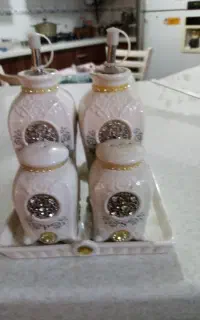 ست 5 تیکه آب لیمو خوری با نمکدان وفلفل خارجی