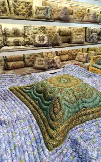 لحاف کرسی دست دوز سنتی مدل کرکوک سفارشی دوز