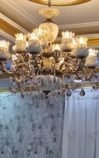 لوستر طاووس طلای