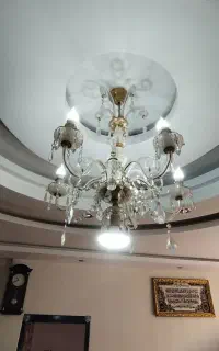 لوستر خاص برنجی و کریستال
