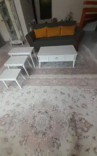 میز جلو مبلی و سه عدد عسلی