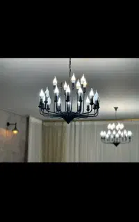 دو عدد لوستر چندشاخه