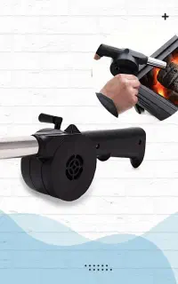 فن بادبزن دستی باربیکیو
