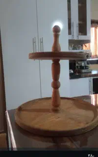 ظرف دو طبقه چوبی