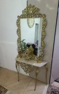 آینه شمعدان برنزی