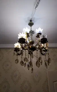 لوستر برنز پنج شاخه در حد نو