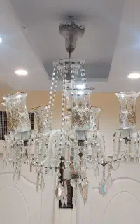 لوستر کریستال  شش شاخه زیر خاکی