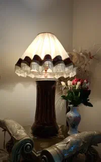 آباژور چوبی رنگ