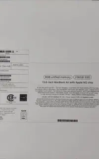 مک بوک M2 ایر مدل 2024 سایز 13.6 اینج 16/256
