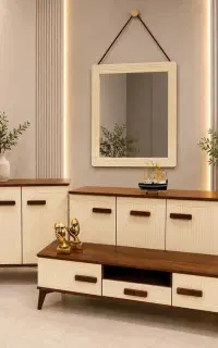 ست کامل کنسول جاکفشی و میز تی وی