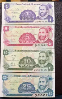 ست ۴ برگی کشور نیکاراگوئه کلکسیونی