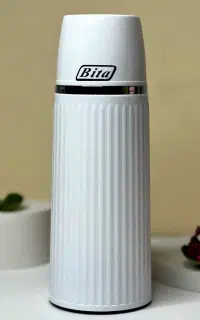 فلاسک بدنه رنگی شیشه دار نیم لیتری جدید بیتا