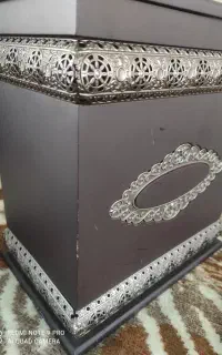 سطل چوبی پذیرایی ست جا دستمال