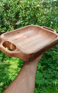 سینی پذیرایی چوبی