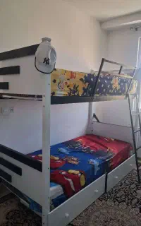 تخت خواب 2 طبقه با تشک خوشخواب