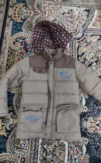 کاپشن پسرانه قهوه‌ای رنگ