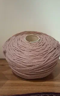 نخ پنبه مکرومه نسکافه ایی رنگ 4 میل