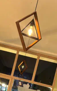 چراغ آویز وآینه