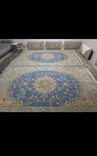 یک جفت فرش ۶ متری 1500شانه تراکم 4500درحداک