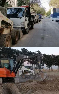 حمل نخاله بابکت مینی بیل پیکور سراسر تهران