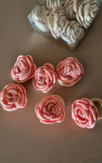 جای دستمال سفره طرح گل رز