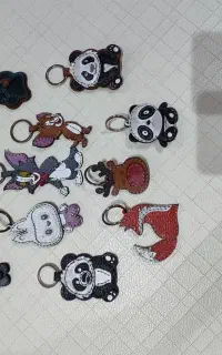 جاکلیدچرم بزی کودکانه،طرح حیوانات فانتزی ودست‌دوز