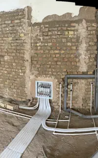 لوله کشی اب سردگرم ، رادیاتور ، فاضلاب ، گرمایش کف