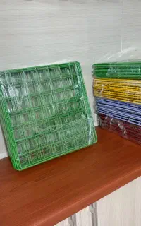 ۶۰فلز قفسه و ۶۰گیره (مناسب لباس ،کتاب ،عروسک )