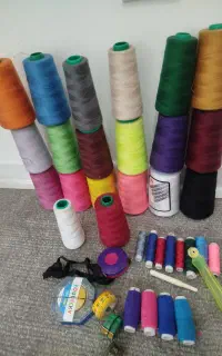 وسایل خیاطی،نخ.سوزن چرخ
