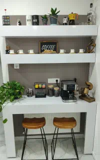 کافه بار ،ام دی آف ،کابینت ،شلف