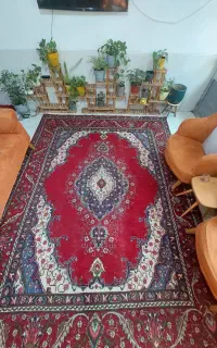فرش دستباف ۹ متری طرح لچک‌ترنج سنتی