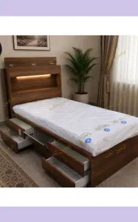 تختخواب تک و دو نفره الماس/ در کرج مدل الماس