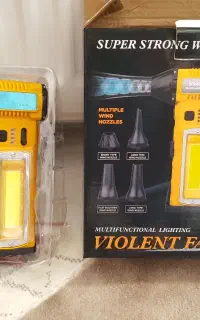 جت فن چراغ شارژی دمنده