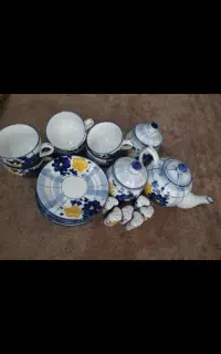 سرویس صبحانه خوری گل پنبه