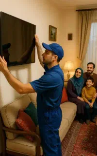 نصب انواع آنتن دیجیتال ،تلوزیون ، پایه دیواری ،گلس