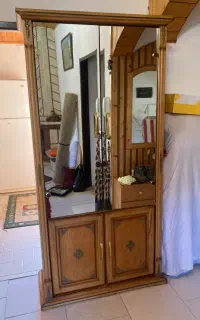 دراور چوبی با جا کفشی