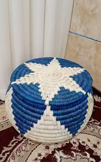 خمره برنجی حصیری