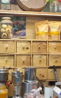 کشو برای عطاری  چوبی