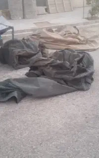 سه چادر 12متری  و2عدد خودرو نیسان برزنت