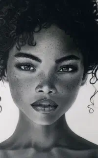 چهره سیاه قلم ، طراحی