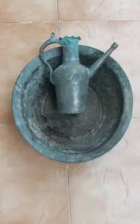 آفتابه مسی ولگن مسی عتیقه