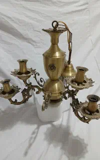 لوستر۶شاخه برنج