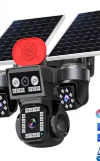 4 عدد دوربین چرخشی خورشیدی سیم کارتی