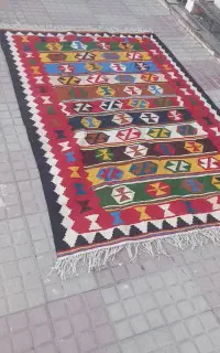 گلیم پشمی ۲×۳ نمد ۱×۲